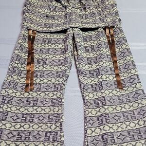 Stylish Patterned Boot Cut Pants